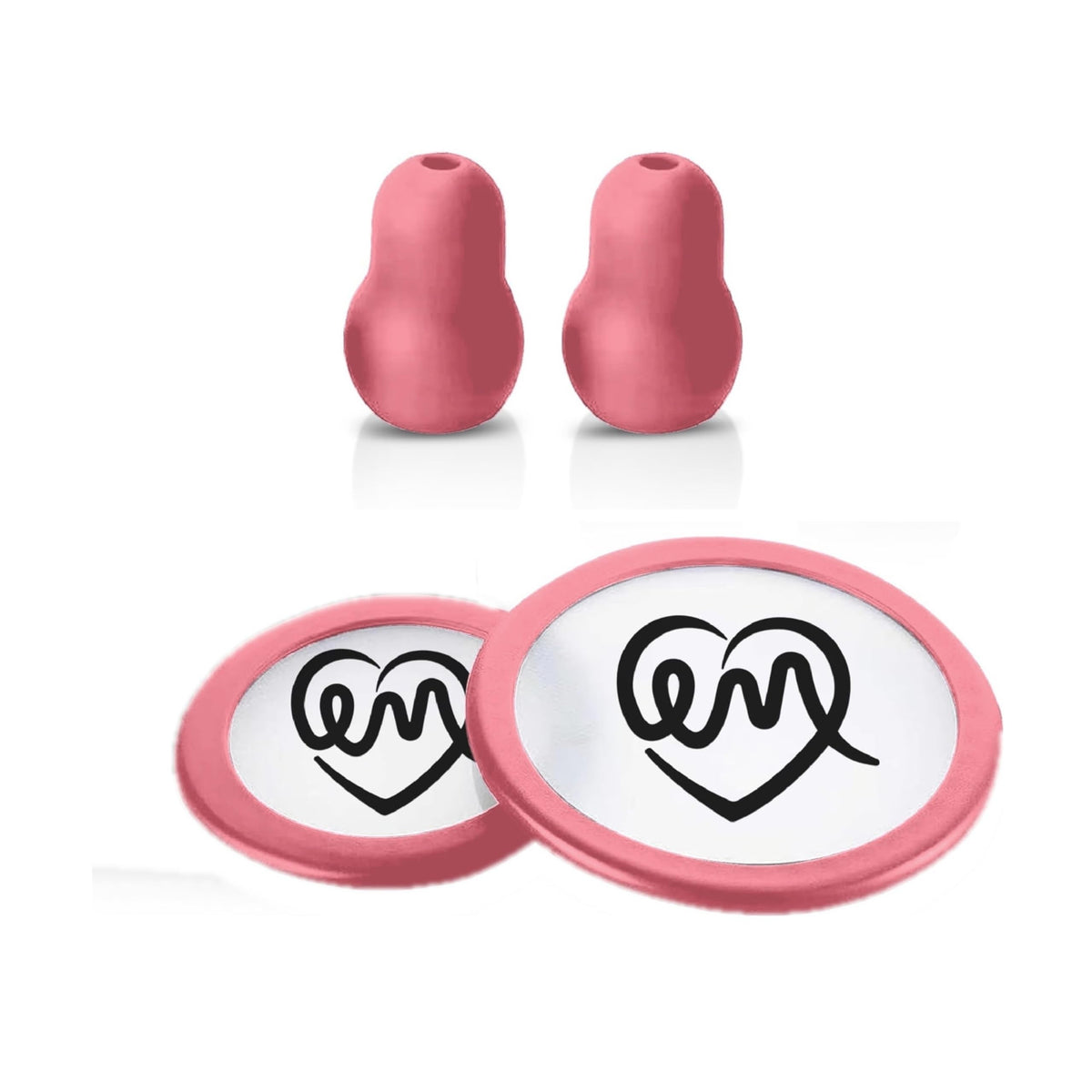 Blush Pink stethoscope replacement parts: diaphragm, bell cover and ear tips for the Littmann Classic III and Cardiology IV