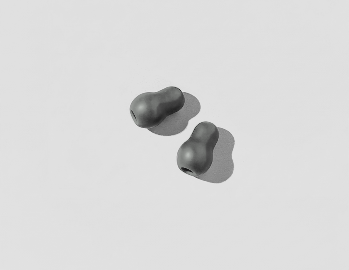 Grey soft stethoscope ear tips for the Littmann Classic III
