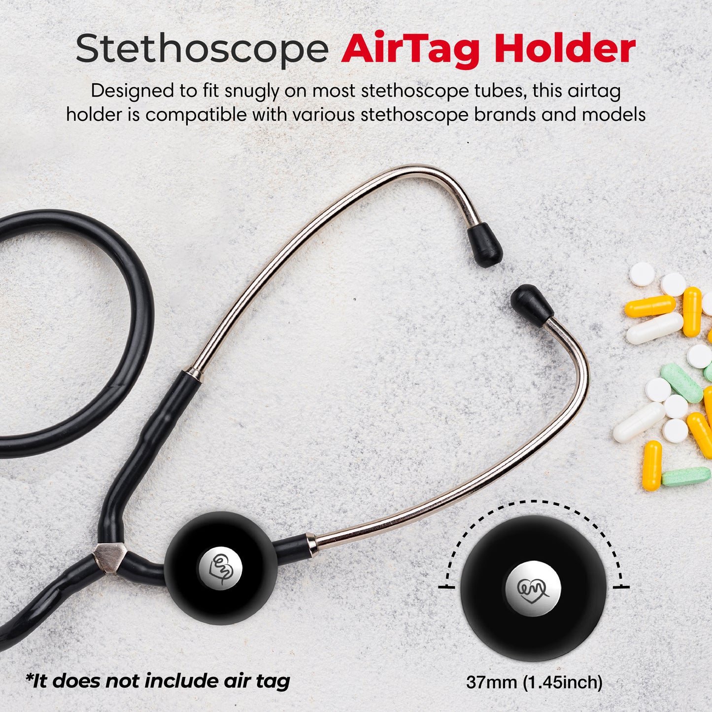 Stethoscope AirTag Holder