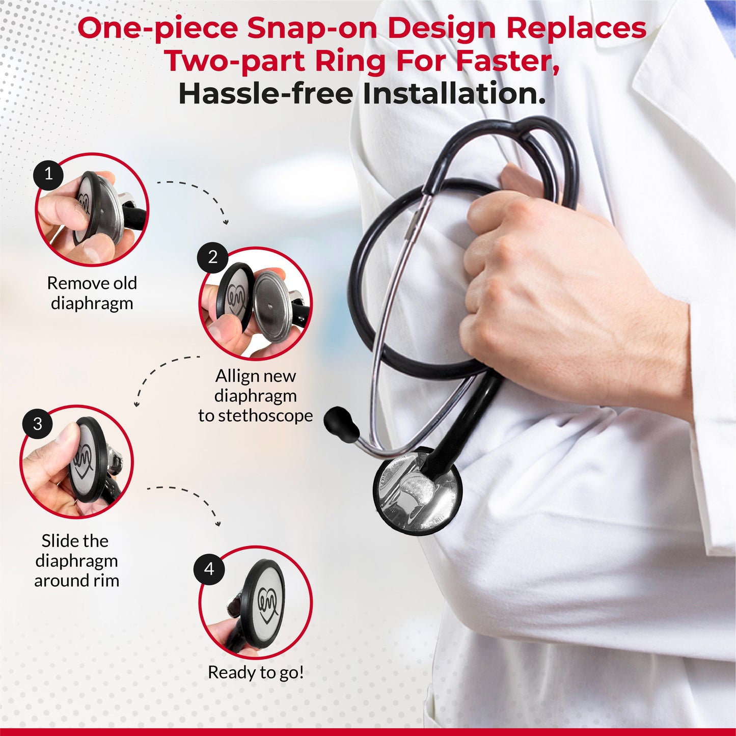 Master Cardiology Stethoscope Accessory Kit